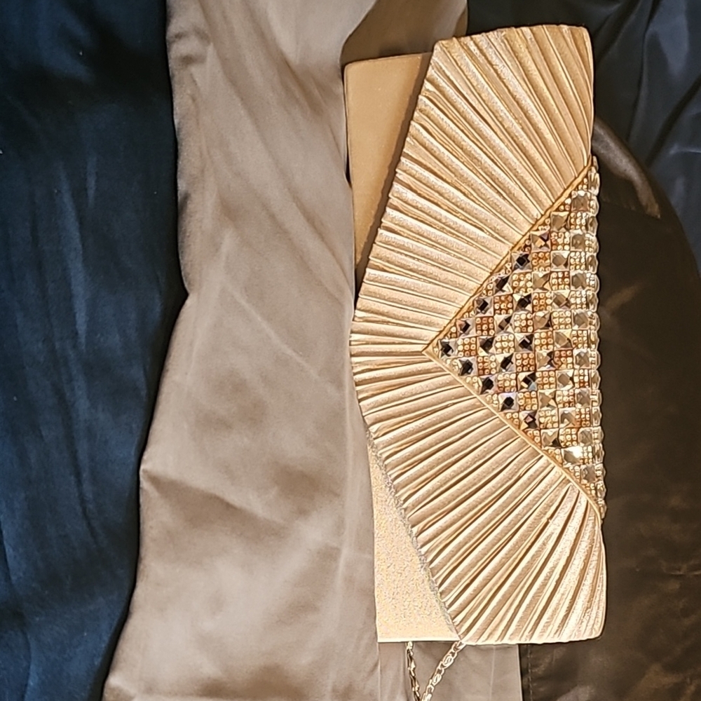 Elegant Gold Clutch